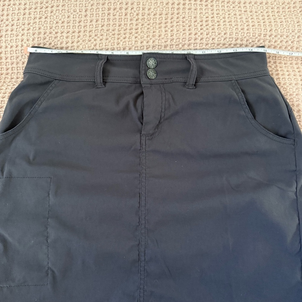 prAna Halle Skort Women’s 8 Moonrock Gray Stretch Hiking Skirt - Picture 9 of 11